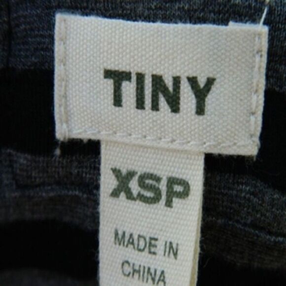 Anthropologie Tiny Dress Black and Gray Sz XSP - Picture 4 of 4